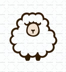 Flauschiges weißes Schaf